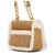 Borsa a tracolla in pelle beige e bianca Christian Dior Bianco - vista 2