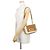 Borsa a tracolla in pelle beige e bianca Christian Dior Bianco - vista 4
