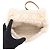 Borsa a tracolla in pelle beige e bianca Christian Dior Bianco - vista 6