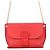 Borsa a tracolla in pelle Loewe Avenue Anagram Rosso