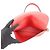 Borsa a tracolla in pelle Loewe Avenue Anagram Rosso - vista 5