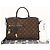 Borsa Louis Vuitton Monogram Popincourt PM Marrone Beige Blu navy Monogramma - vista 3
