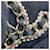 Spilla Chanel oro con strass e pelle D'oro - vista 6