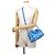 Louis Vuitton Monogram Empreinte LV x YK Speedy Bandoulière 20 Handtasche Weiß Blau - vista 4