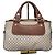 Céline Celine Vintage Boogie Monogramm-Canvas und Leder Tote Bag Braun/Beige
