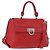 Salvatore Ferragamo Sofia Satchel aus genarbtem Leder Large