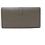 Cartera larga de cuero gris Saint Laurent Castaño - vista 2