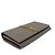 Cartera larga de cuero gris Saint Laurent Castaño - vista 4