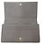 Cartera larga de cuero gris Saint Laurent Castaño - vista 5