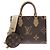 Borsa Louis Vuitton Monogram Giant OnTheGo PM Marrone