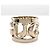 Anel de lenço Gucci Logo em ouro rosa Dourado - vista 2