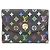 Louis Vuitton Multicolor Card Case Black Red Multiple colors