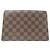 Louis Vuitton Damier Portefeuille Croisette Chain Wallet Marrone - vista 2
