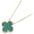 Van Cleef & Arpels Vintage Alhambra Malachite Necklace Golden Green  - view 1
