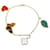 Van Cleef & Arpels Lucky Alhambra Charm Bracelet Brown White Golden Green  - view 1