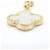 Van Cleef & Arpels Lucky Alhambra Charm Bracelet Brown White Golden Green  - view 4