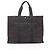 Hermès Hermes Herline GM Tote Bag aus grauer Canvas Braun