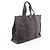 Hermès Hermes Herline GM Tote Bag aus grauer Canvas Braun - Ansicht 2