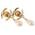 Chanel CC Dangle Clip-On Metal D'oro