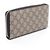 Gucci GG Supreme Bee Print Long Wallet Brown Multiple colors Beige - view 2