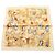 Hermès Hermes Petit Carré 40 Concerto Schal Mehrfarben Beige Roh