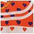 Hermès Hermes Petit Carré 45 Brides de Gala Love Sciarpa Bianco Multicolore Arancione - vista 4