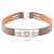 Hermès Hermes Rivale Mini Etoupe Charm-Armband Braun Silber  - Ansicht 1
