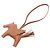 Hermès Hermes Rodeo Pegasus PM Gold Charm Accessorio Marrone
