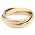 Anello Cartier Trinity in oro bianco, giallo e rosa 18K Argento D'oro