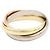 Anello Cartier Trinity in oro bianco, giallo e rosa 18K Argento D'oro - vista 2
