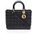 Borsa 2-Way Christian Dior Dior Lady Large Cannage Nero