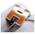 Hermès Hermes Cage d'H H Cube Necklace Silvery Orange  - view 12