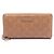 Cartera larga redondeada Gucci Guccissima Castaño Beige