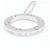 Collana Cartier Love Circle 3PD Argento - vista 3