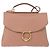 Salvatore Ferragamo Margot Satchel Leather Large Rosa