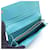 Prada Blue Bi-Fold Long Wallet Blau - Ansicht 3