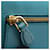 Prada Blue Bi-Fold Long Wallet Blau - Ansicht 9