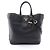 Prada Leder 2-Way Tote Bag Schwarz