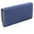 Prada gestepptes Bi-Fold Long Wallet Blau  - Ansicht 2