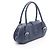 Borsa Loewe Senda in pelle verde e blu navy - vista 2