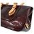 Borsa a Spalla Louis Vuitton Monogram Vernis Rosewood Avenue Bordò - vista 8