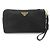 Borsa a mano/Pochette in nylon nero Prada