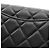 Chanel Matelassé Bi-fold Long Wallet aus schwarzem Lammleder - Ansicht 12