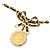 Choker Chanel Ribbon Coin Nero D'oro