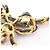 Choker Chanel Ribbon Coin Nero D'oro - vista 9