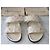 Louis Vuitton Monogram Sandalen aus weißem und beigem Leder - Ansicht 9