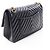 Borsa a tracolla Chanel 2.55 Chevron V-Stitch Double Flap Nero - vista 2