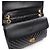 Borsa a tracolla Chanel 2.55 Chevron V-Stitch Double Flap Nero - vista 9