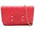 Chanel CC Filigree Matelassé Schultertasche Rot
