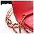Chanel CC Filigree Matelassé Schultertasche Rot - Ansicht 13